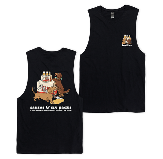 Sausos & Six-Packs Muscle Tee T-Shirt Frothies