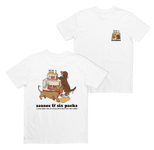 Sausos & Six-Packs Tee T-Shirt Frothies