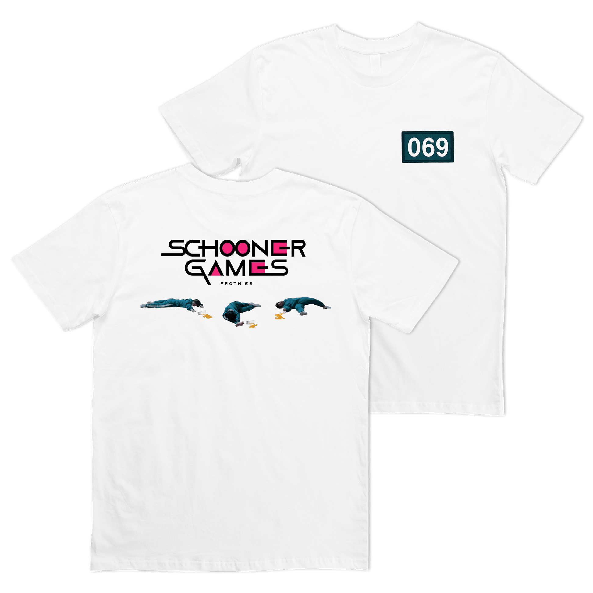 Schooner Games Tee White Clothing Frothies