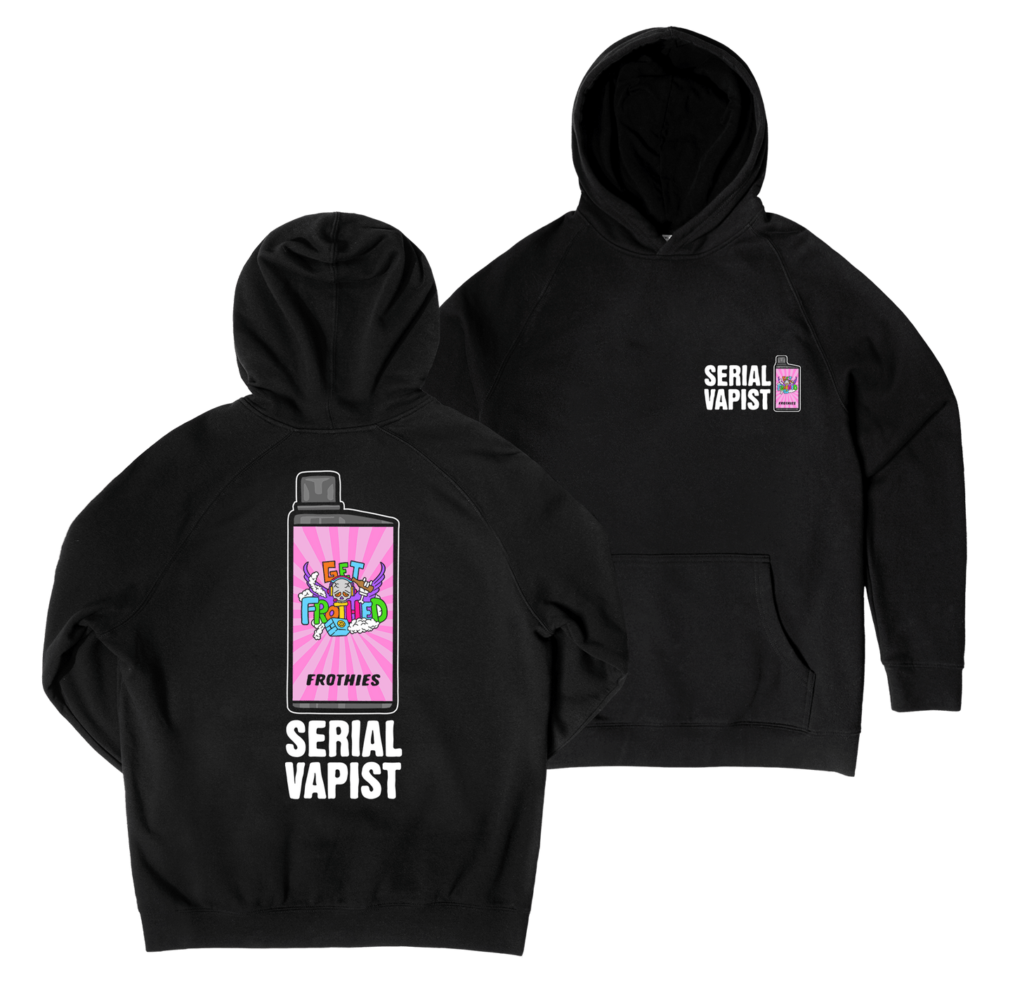 Serial Vapist Hoodie Black Hoodie Frothies