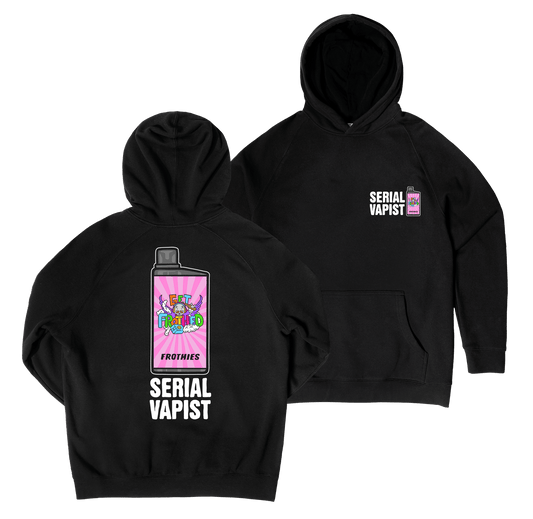 Serial Vapist Hoodie Black Hoodie Frothies