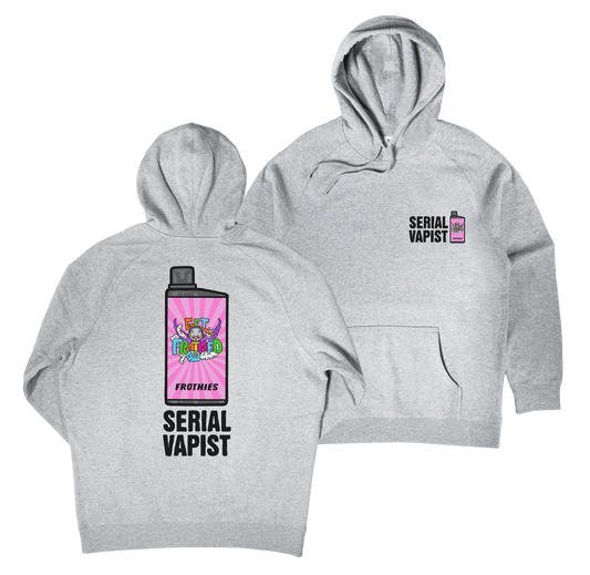 Serial Vapist Hoodie Grey Hoodie Frothies