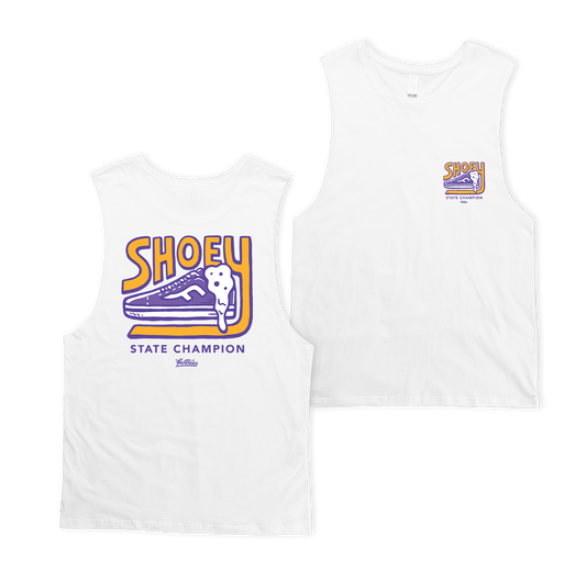 Shoey State Champion Muscle Tee White Muscle Tanks Frothies