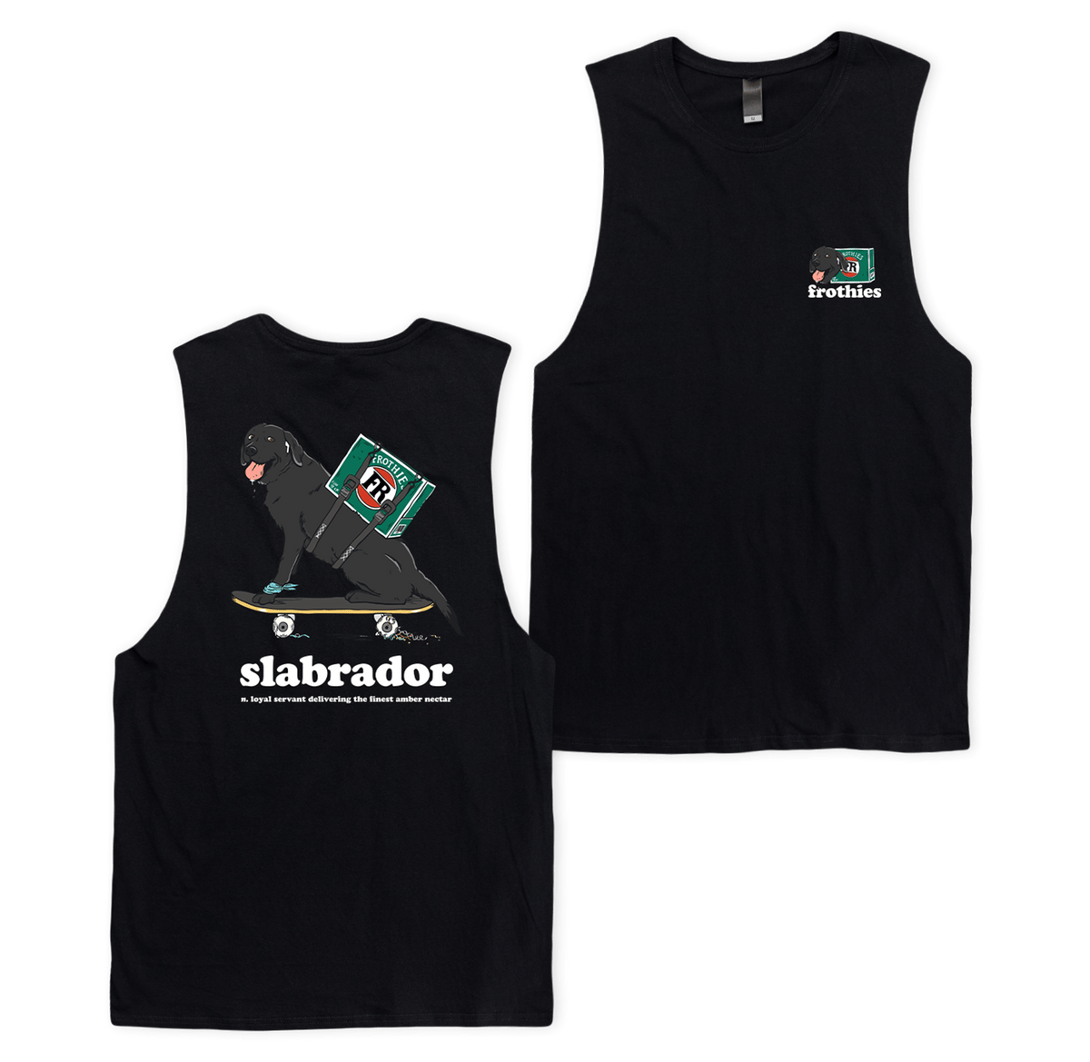 Slabrador Muscle Tee Muscle Tanks Frothies