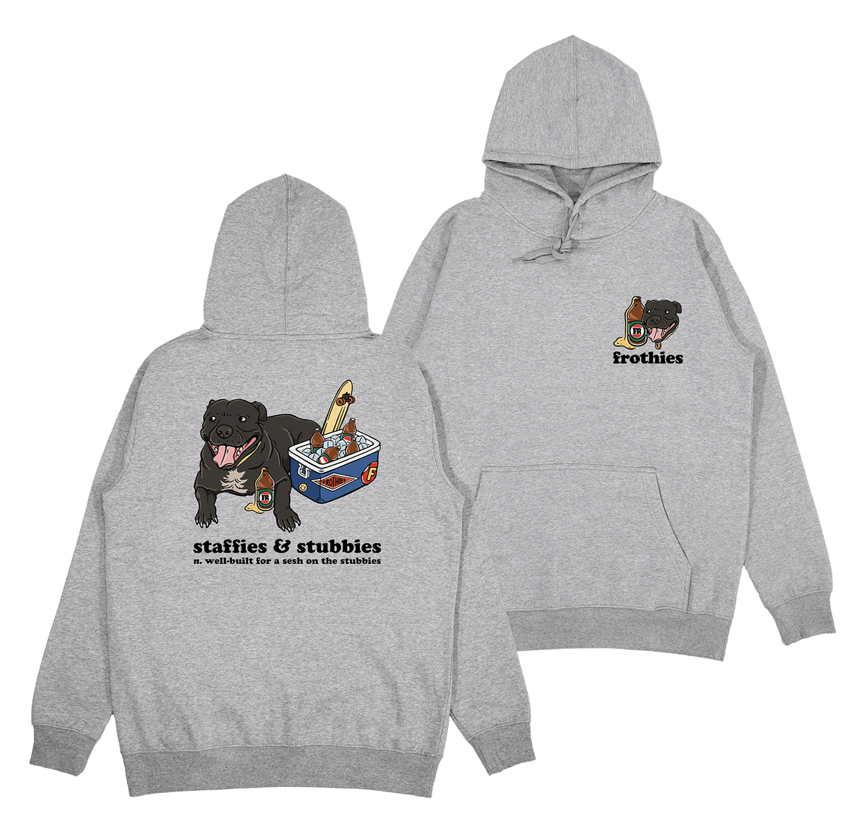 Staffies & Stubbies Hoodie Hoodie Frothies