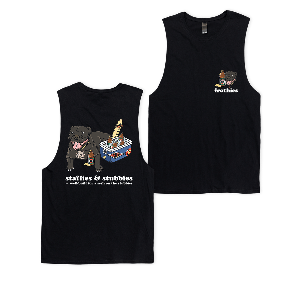 Staffies & Stubbies Muscle Tee Muscle Tanks Frothies