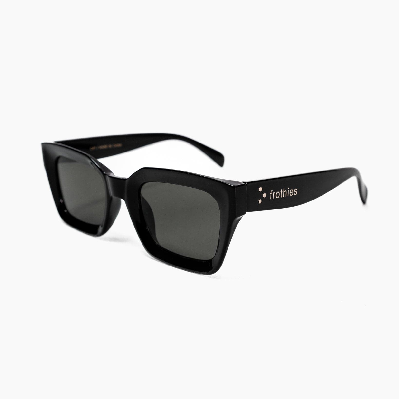 Sunday Sesh Sunglasses Gloss Black Sunglasses Frothies