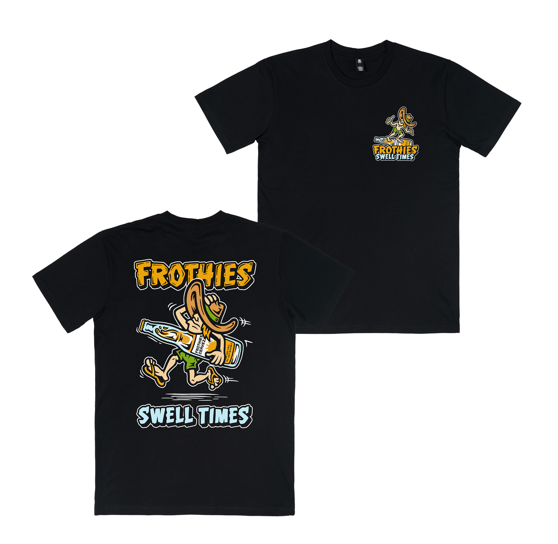 Swell Times Tee Black T-Shirt Frothies