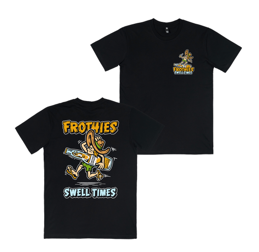 Swell Times Tee Black T-Shirt Frothies