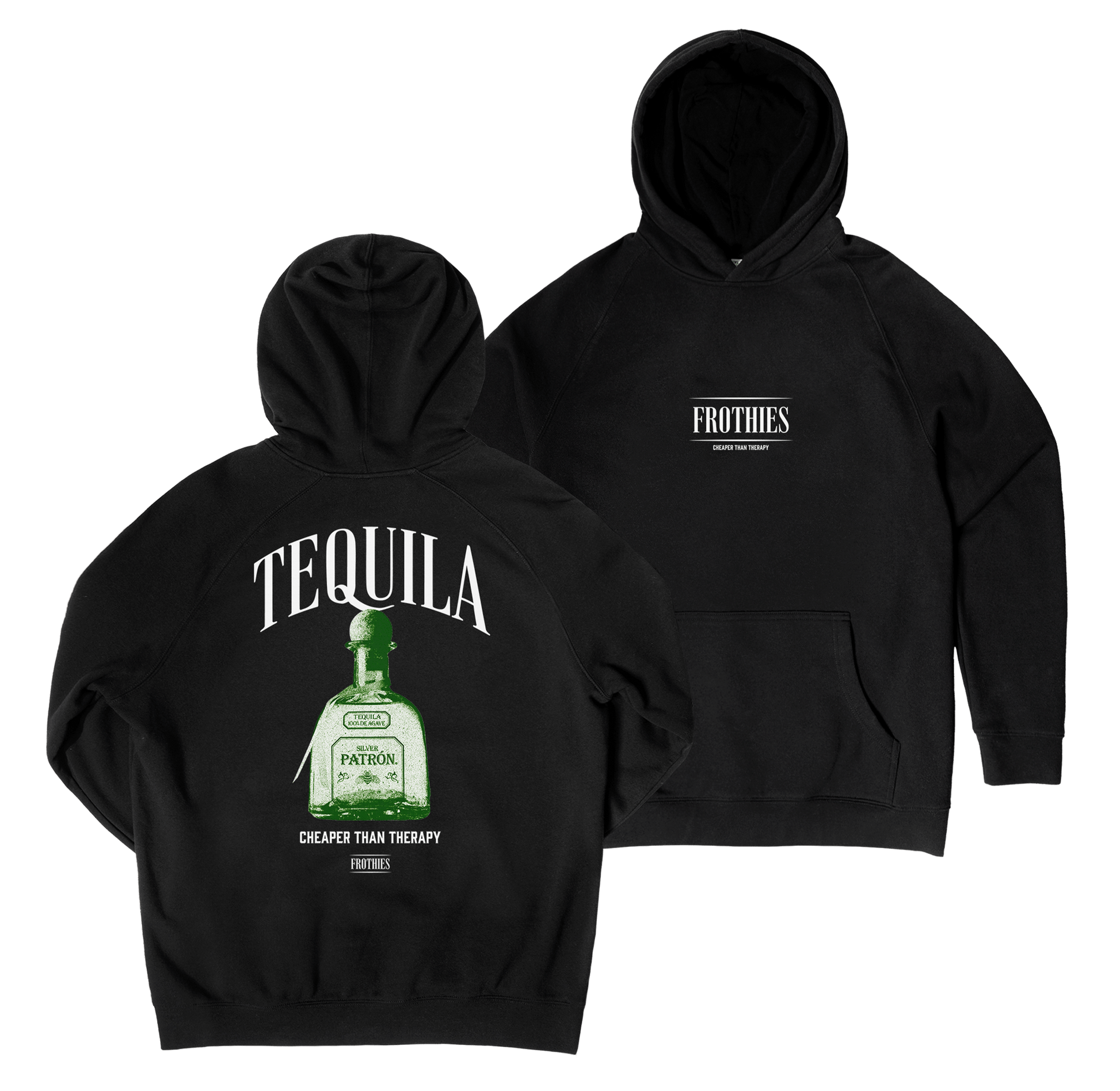 Tequila Hoodie Black Hoodie Frothies