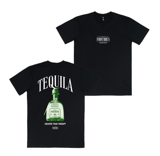 Tequila Tee Black T-Shirt Frothies