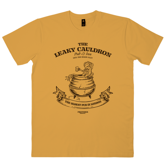 The Leaky Cauldron Tee Mustard T-Shirt Frothies