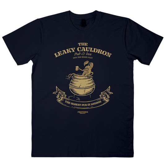 The Leaky Cauldron Tee Navy T-Shirt Frothies