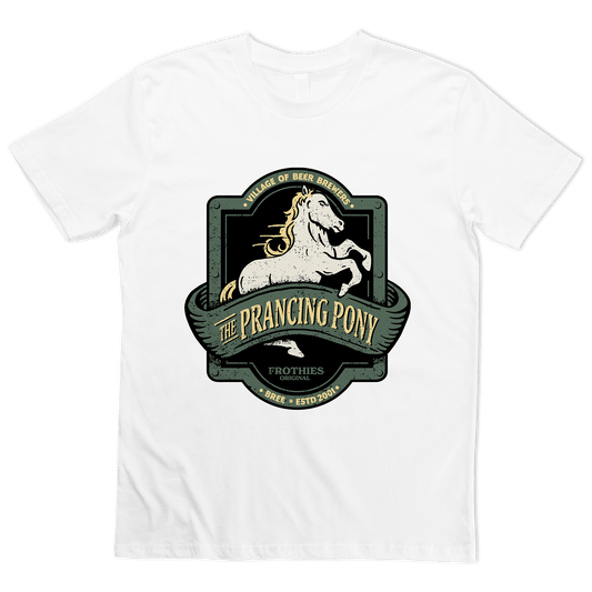 The Prancing Pony Tee White T-Shirt Frothies