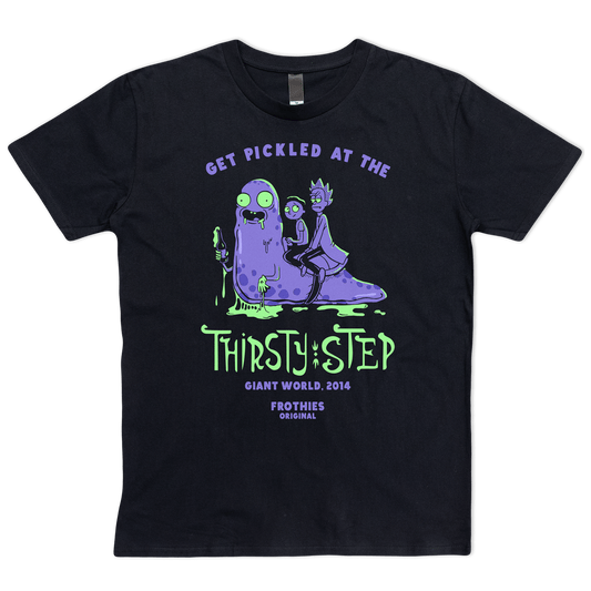 Thirsty Step Tee Black T-Shirt Frothies