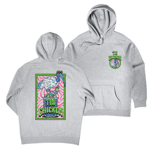 Tin Chicken Hoodie Grey Hoodie Frothies