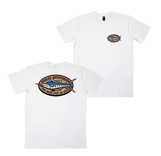 Angler Tee White T-Shirt Great Northern