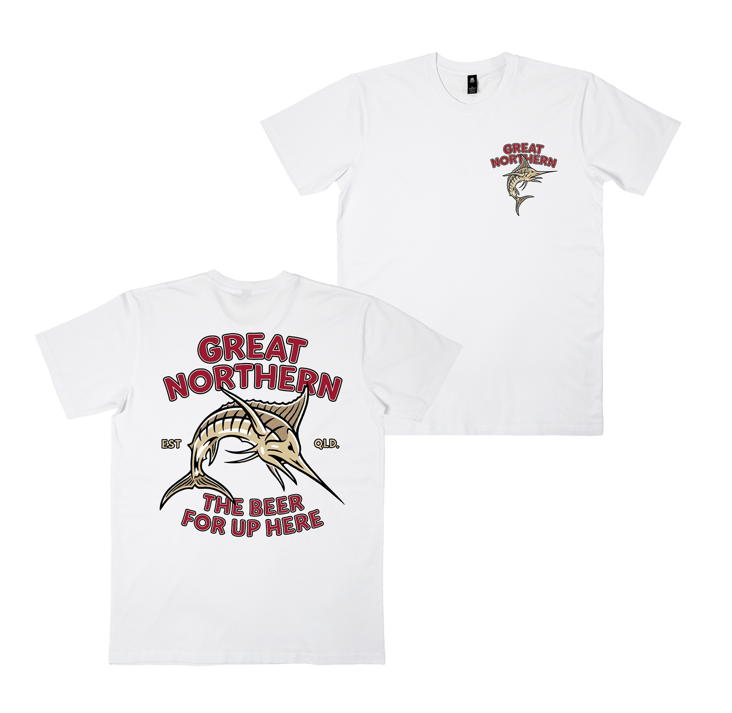 Badfish Tee White T-Shirt Great Northern