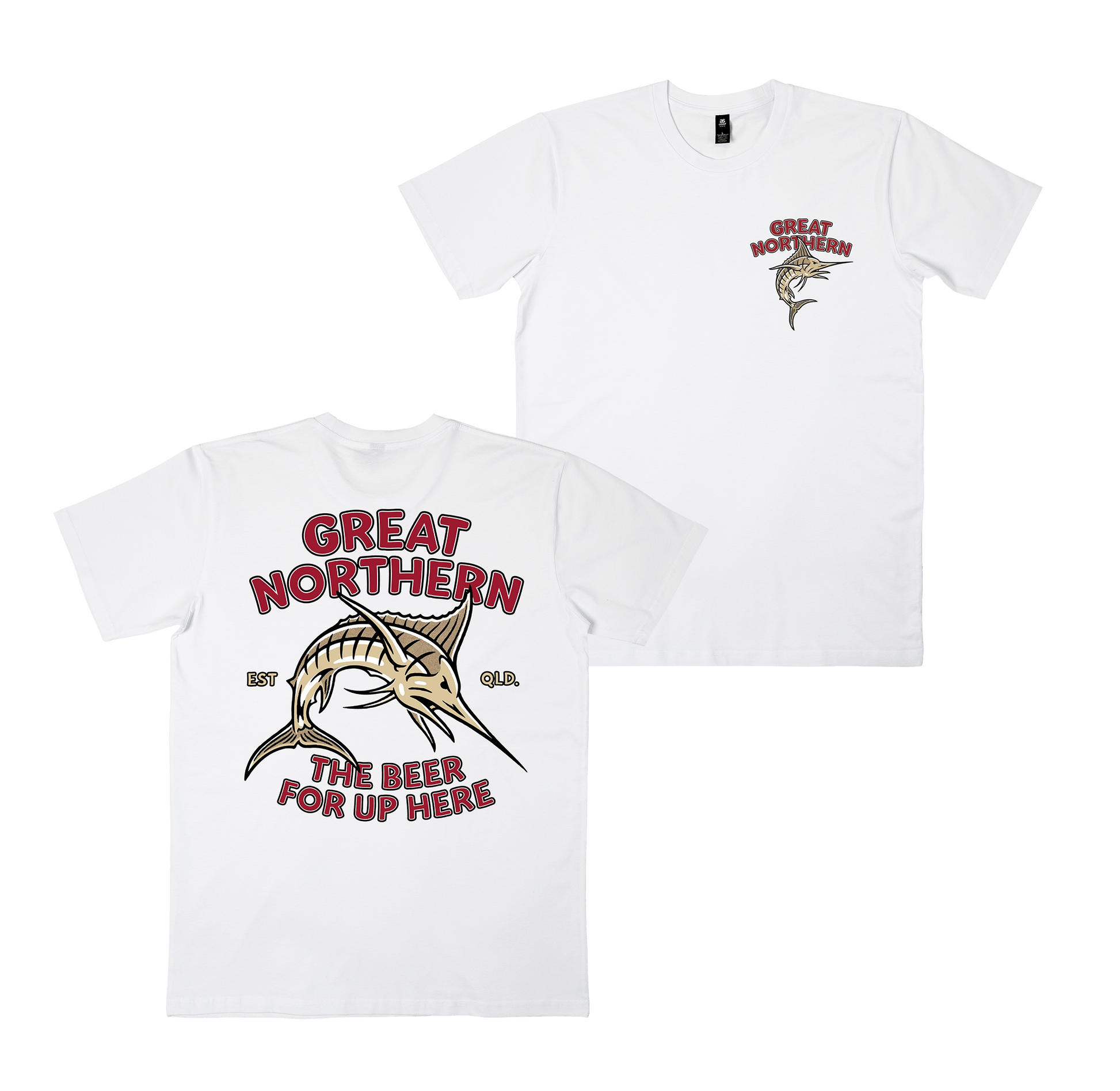 Badfish Tee White T-Shirt Great Northern
