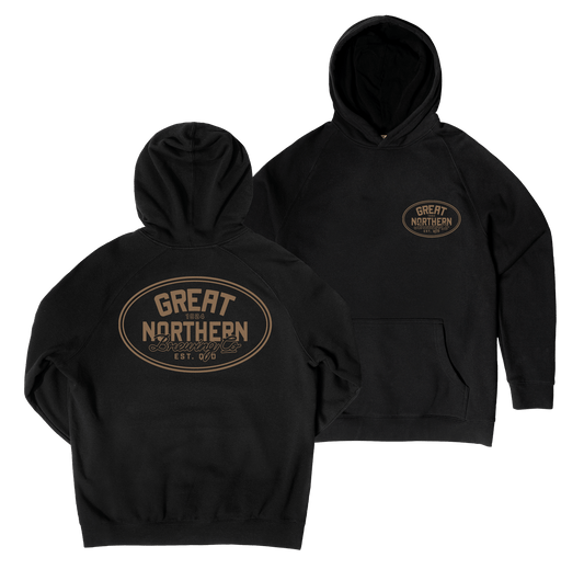 Buckle Hoodie Black Hoodie Great Northern