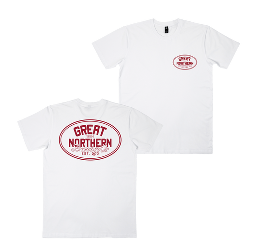 Buckle Tee White T-Shirt Great Northern