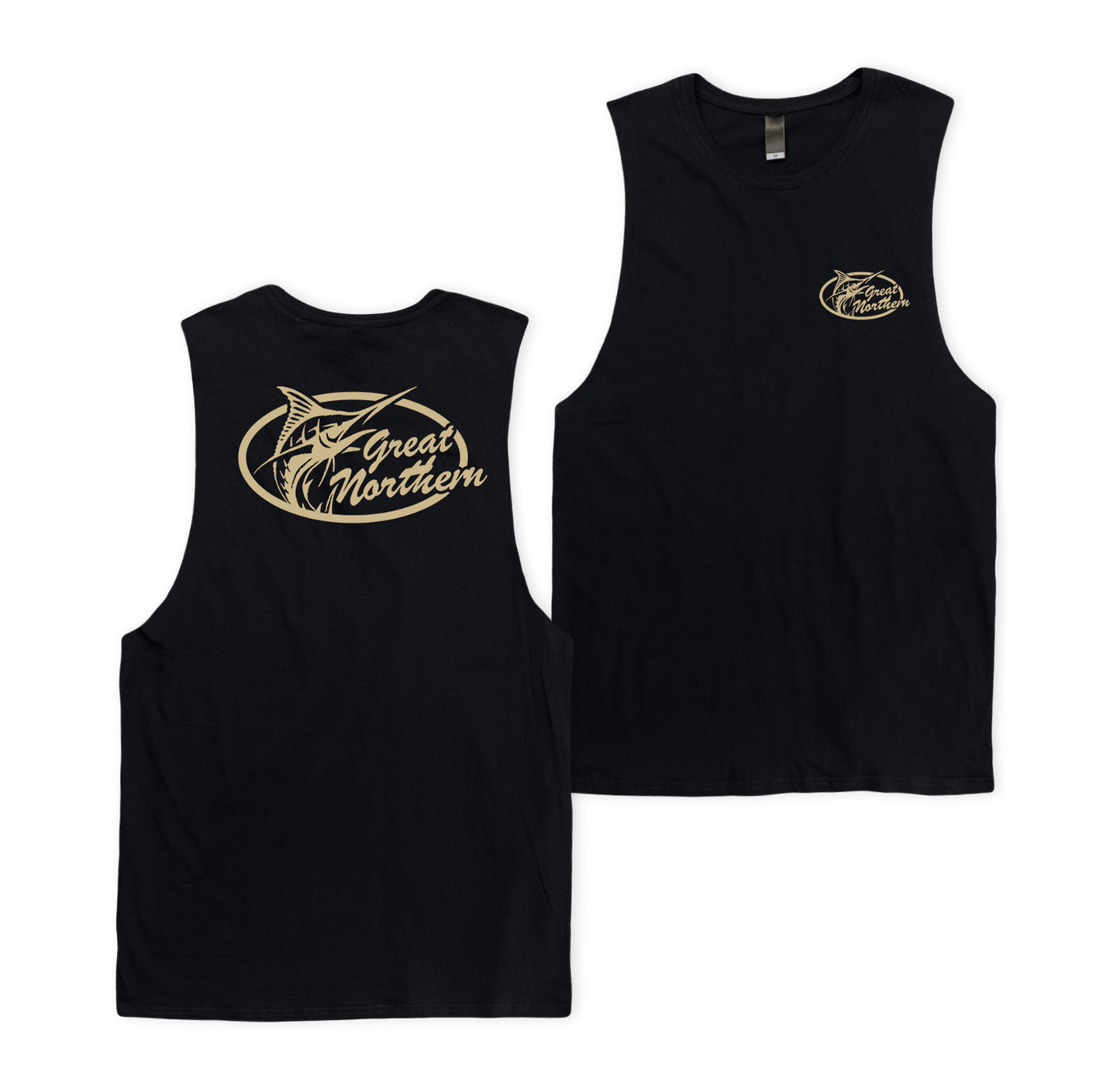 GN Pro Casual Muscle Tee Black Muscle Tanks Great Northern