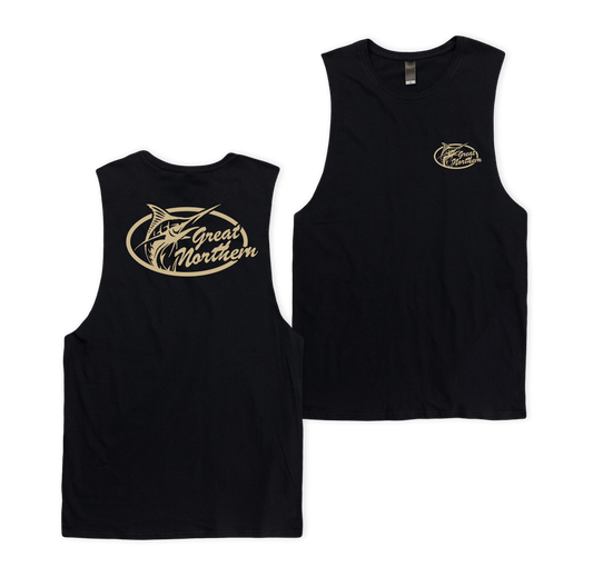 GN Pro Casual Muscle Tee Black Muscle Tanks Great Northern