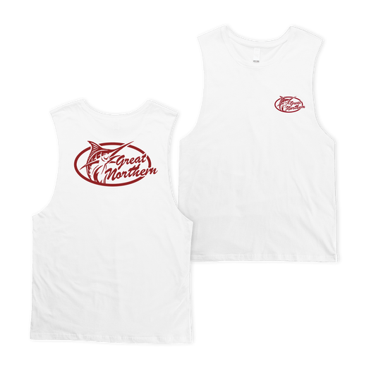 GN Pro Casual Muscle Tee White Muscle Tanks Great Northern