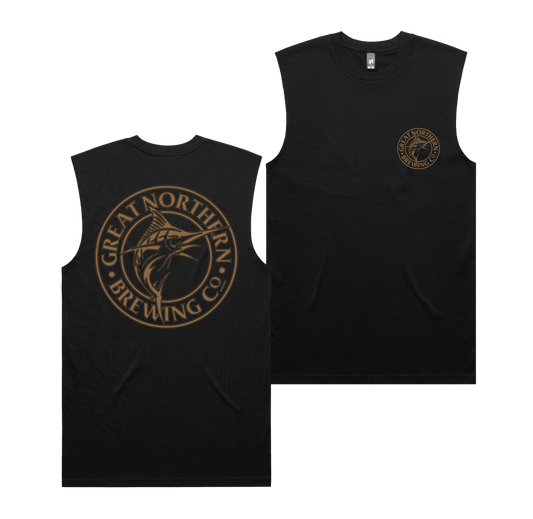 Great Northern Wireframe Muscle Tee Black Muscle Great Northern