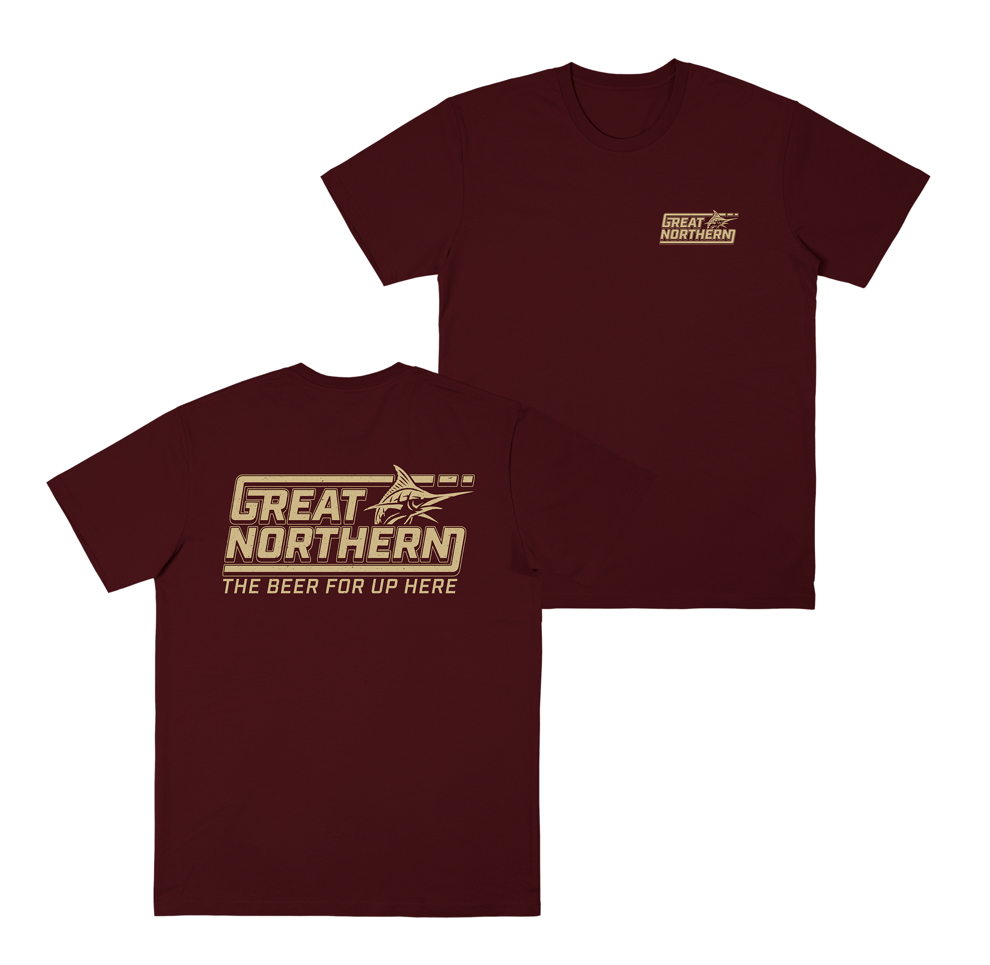 Northerner Tee Burgundy T-Shirt Great Northern