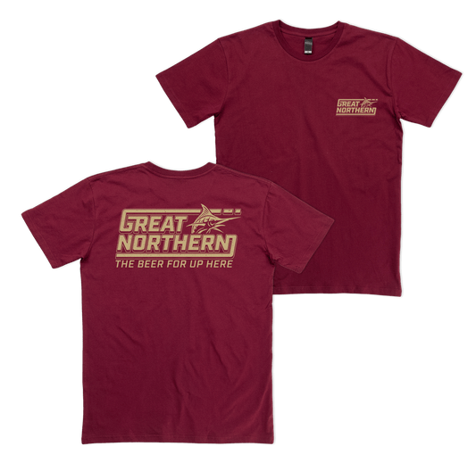 Northerner Tee Burgundy T-Shirt Great Northern