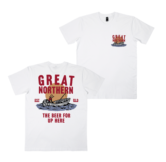 Open Waters Tee White T-Shirt Great Northern