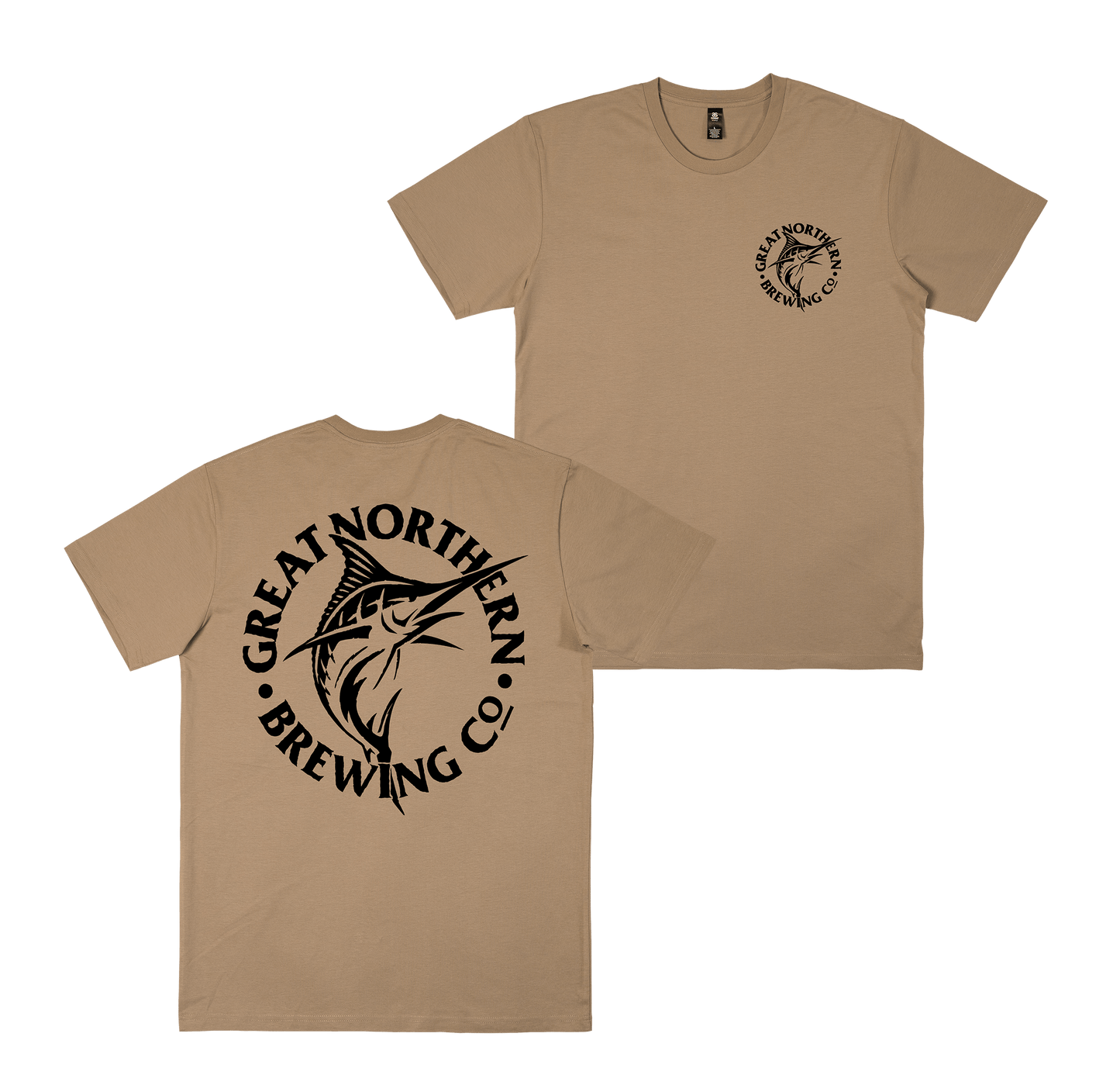 Rough Edges Tee Tan T-Shirt Great Northern