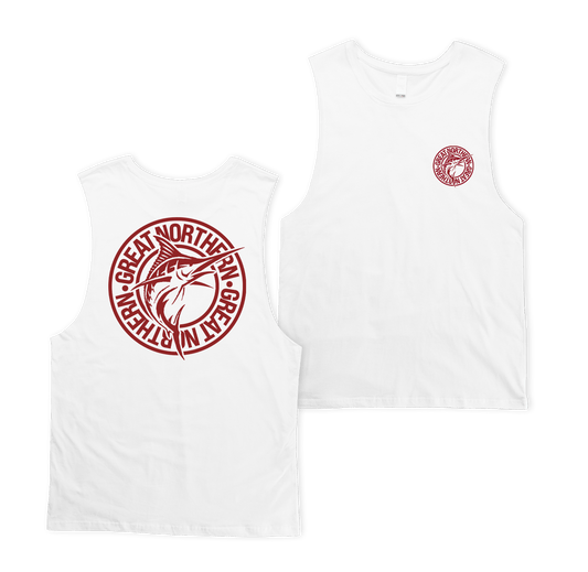 Staple Fish Muscle Tee White Muscle Tanks Great Northern