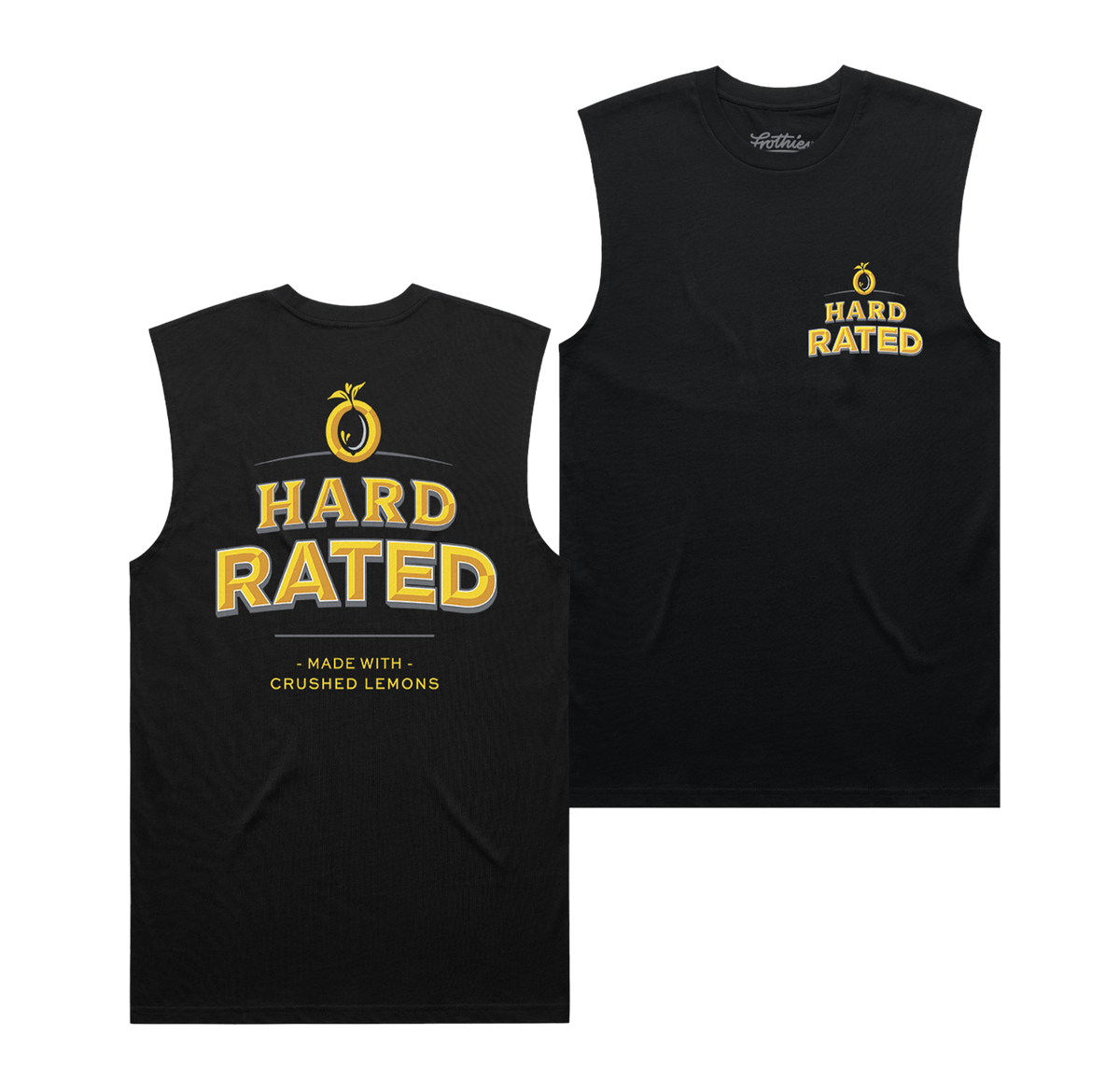 HR Classic Muscle Tee Black Muscle Hard Rated