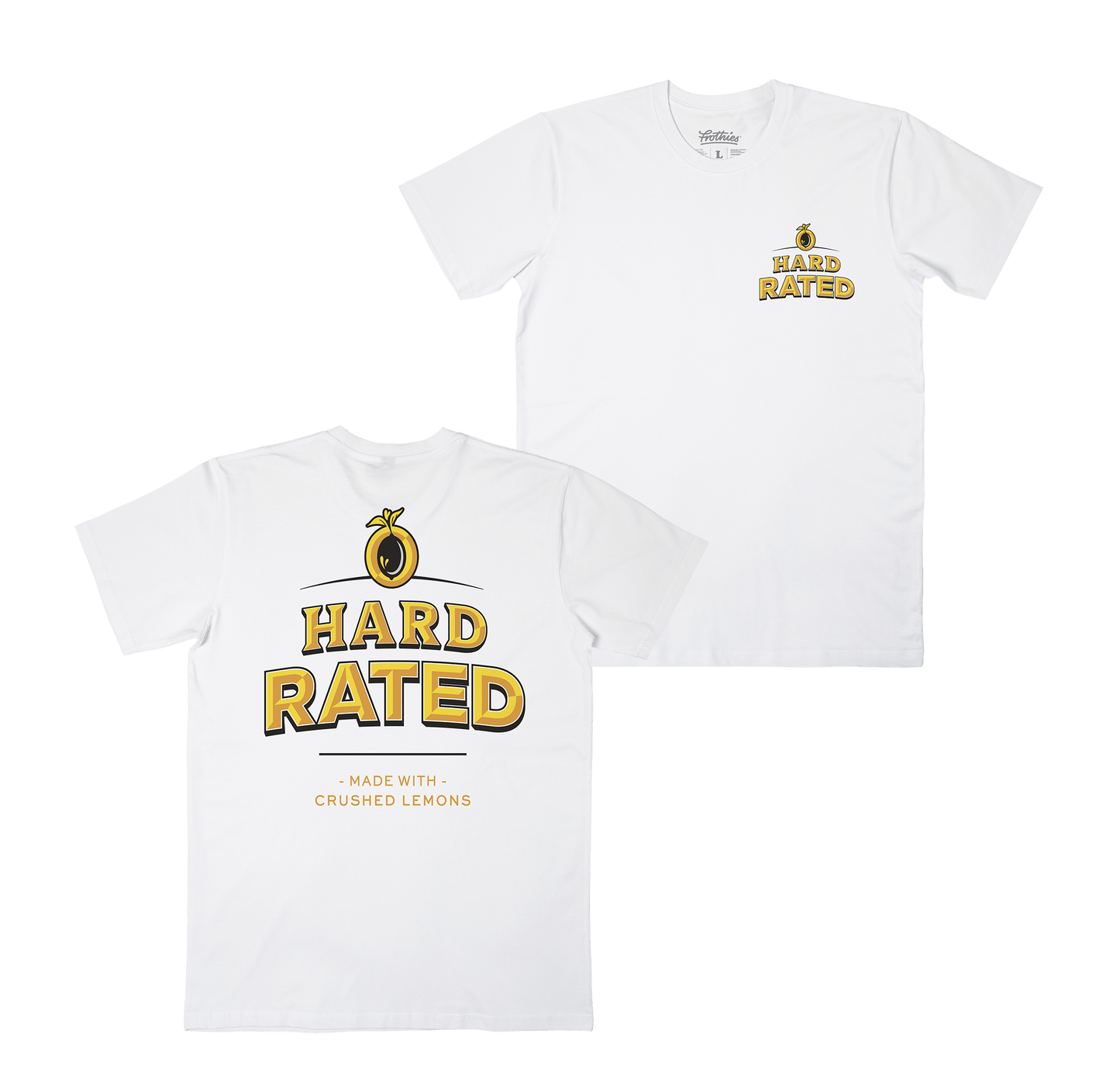 HR Classic Tee White T-Shirt Hard Rated