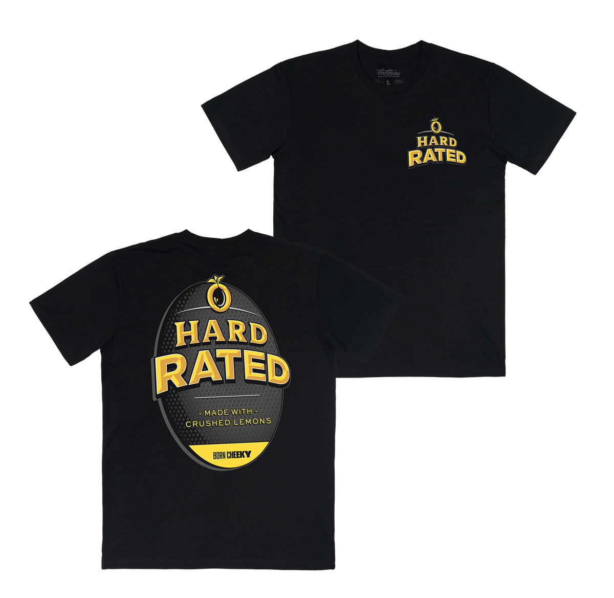 HR Shield Tee Black T-Shirt Hard Rated