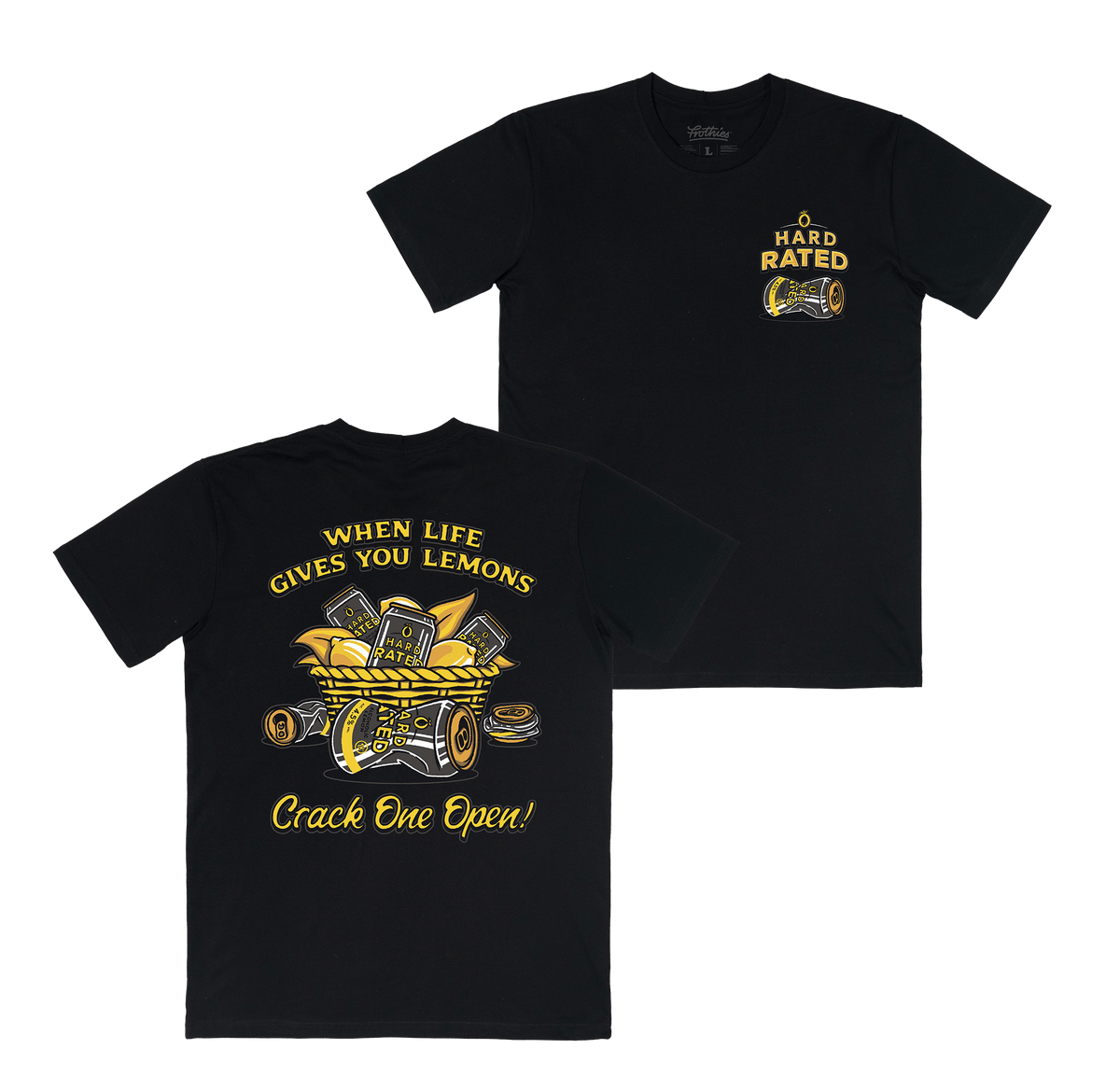 Life's Lemons Tee Black T-Shirts Hard Rated