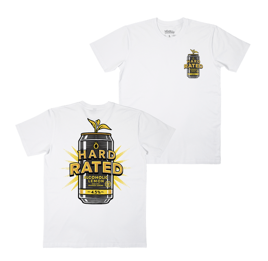 Zesty Can Tee White T-Shirt Hard Rated