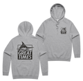 Great Hoodie — Grey Marle front & back