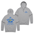 Stranded Hoodie — Grey Marle front & back