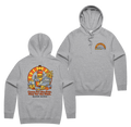 Sets & Seshes Hoodie — Grey Marle front & back