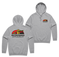 Tall Stories Hoodie — Grey Marle front & back