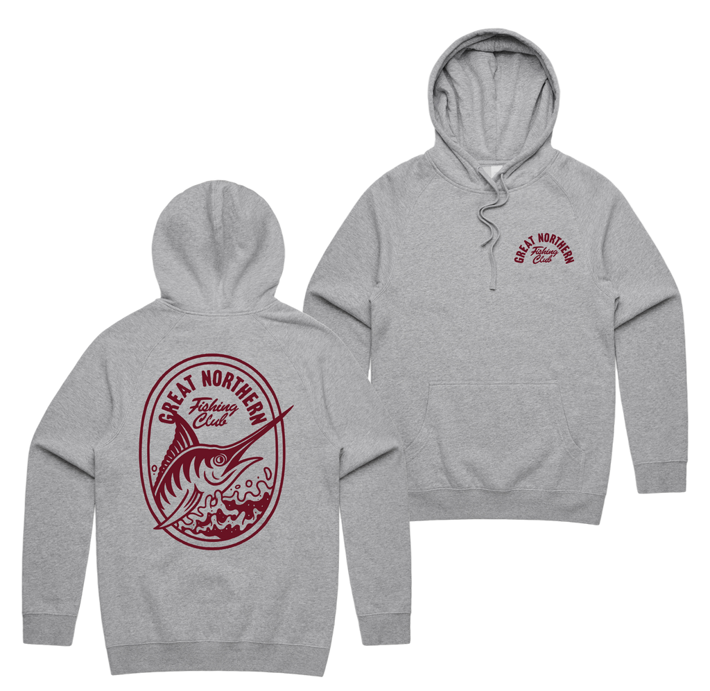 Gnfc Hoodie — Grey Marle front & back