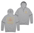 House Of Mangoes Hoodie — Grey Marle front & back