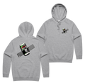 VB Art Hoodie — Grey Marle front & back