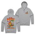 On The Mangoes Hoodie — Grey Marle front & back