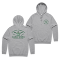 Forged Hoodie — Grey Marle front & back