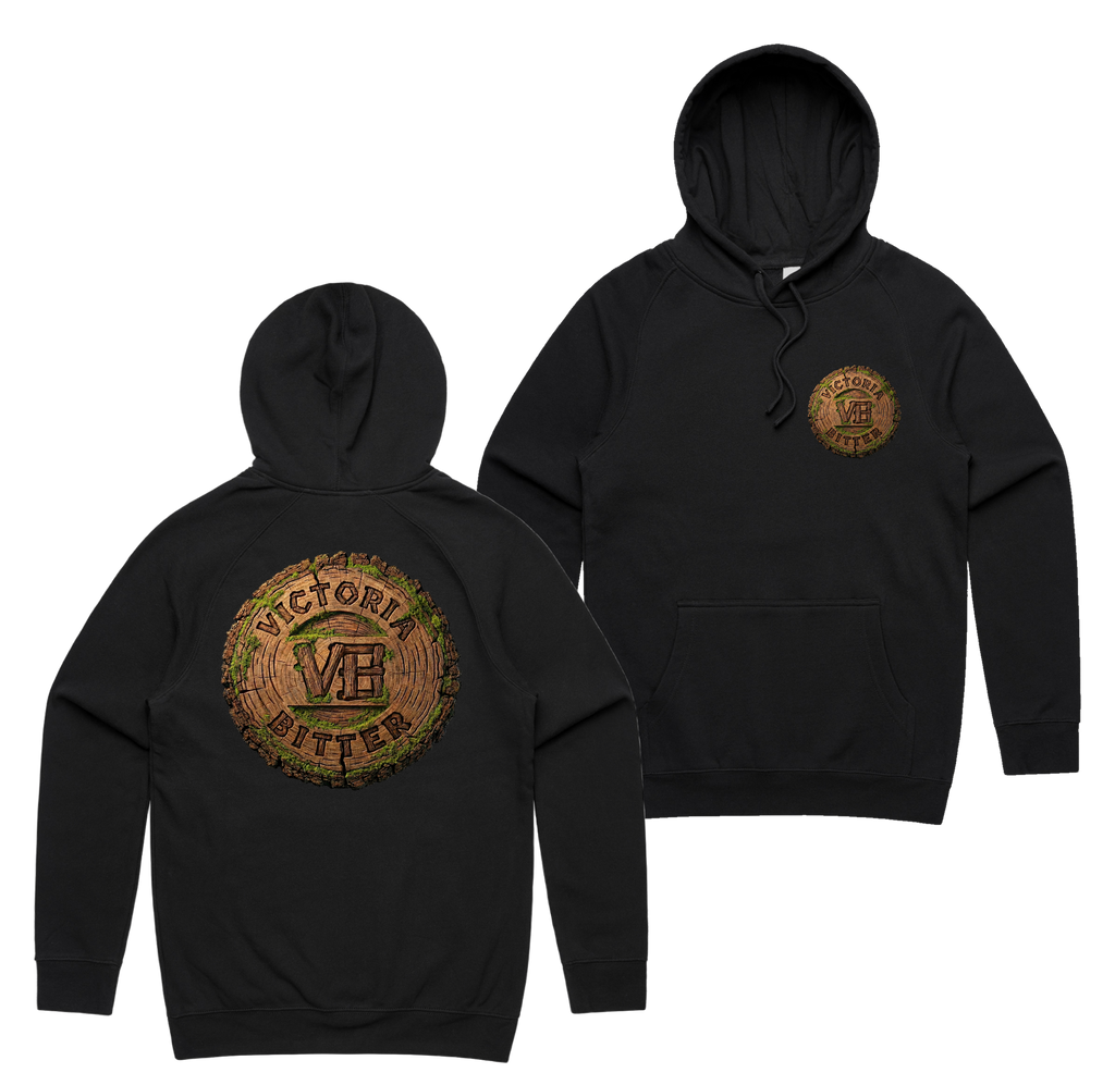 Lumberjack Hoodie — Black front & back