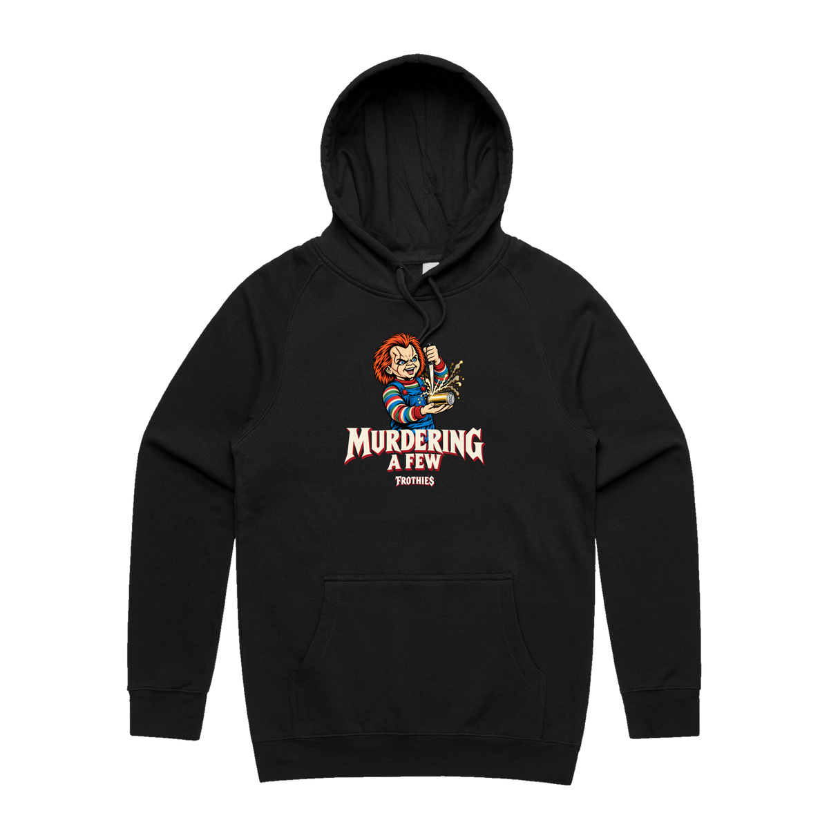 Murdering A Few Hoodie Black — Black front